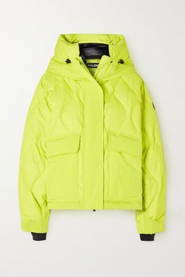 Holden - Alpine Oversized Hooded Quilted Down Ski Jacket - Yellow