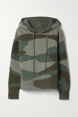 Holden - Chalet Camouflage-jacquard Hoodie - Green