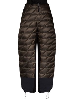 Holden Hybrid quilted two-tone ski trousers - Black