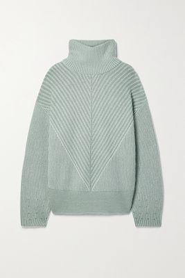 Holden - Ribbed-knit Turtleneck Sweater - Green