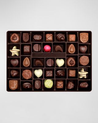 Holiday 36-Piece Chocolate Gift Box With Red Ribbon