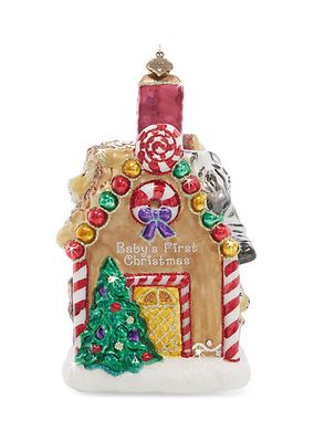 Holiday Baby's First Christmas Gingerbread House Ornament
