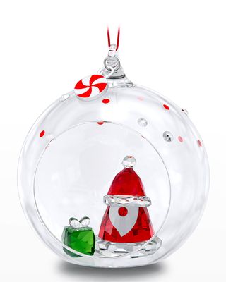 Holiday Cheers Santa Claus Ball Ornament