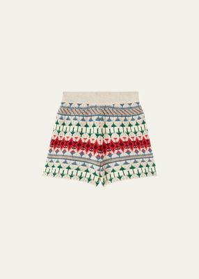 Holiday Noel Cashmere Knit Shorts