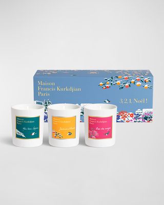 Holiday Trio Candle Set, 3 x 95 g