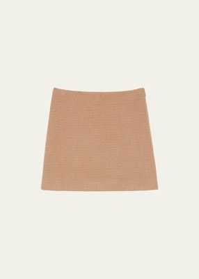 Holiday Tweed Mini Skirt