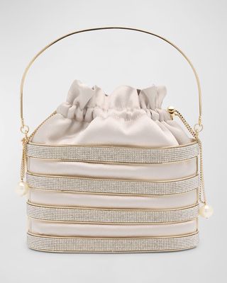 Holli Astoria Striped Top-Handle Bag