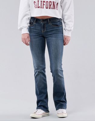 Hollister bootcut jeans in indigo-Blues