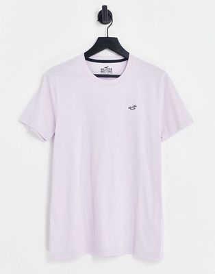 Hollister icon logo t-shirt in lilac-Purple