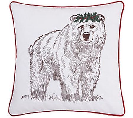 Holly Bear Pillow by C&F Home