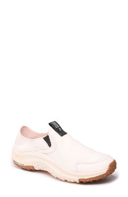 HOLO Footwear Athena Moc Canvas Slip-On Shoe in Peach Blush 