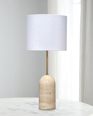 Holt Travertine Table Lamp