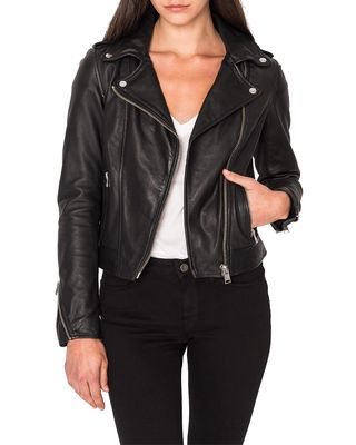 Holy Leather Biker Jacket w/ Removable Hood