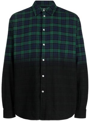 Holzweiler check-pattern cotton shirt - Green
