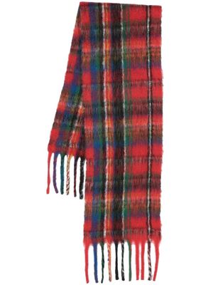Holzweiler check-print scarf - Red