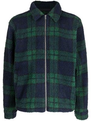 Holzweiler checkered recycled polyester shirt jacket - Green