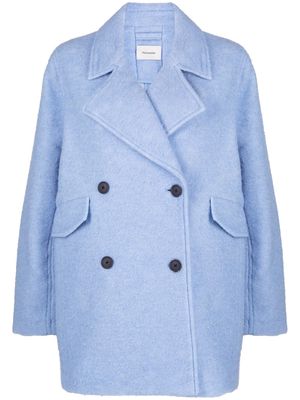Holzweiler double-breasted short coat - Blue