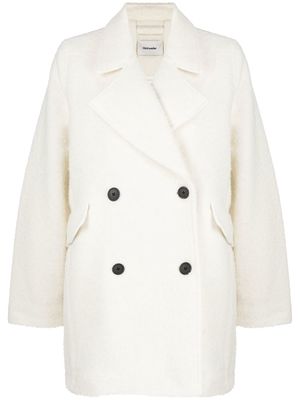 Holzweiler double-breasted short coat - Neutrals