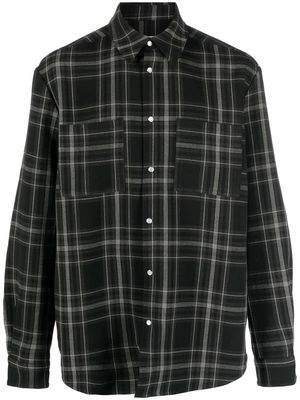 Holzweiler Elja check-pattern shirt - Black