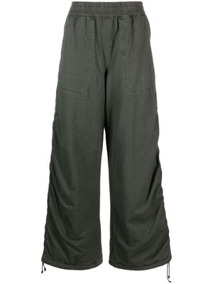 Holzweiler Exile padded wide-leg trousers - Green
