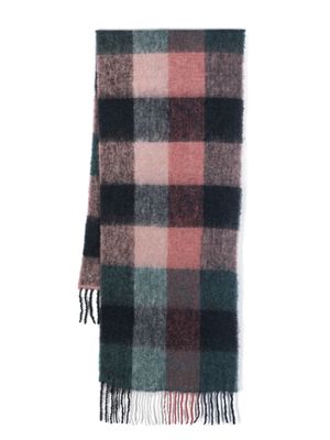 Holzweiler Fresia checked brushed scarf - Pink