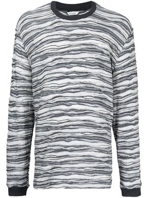 Holzweiler graphic-print long-sleeve T-shirt - Grey
