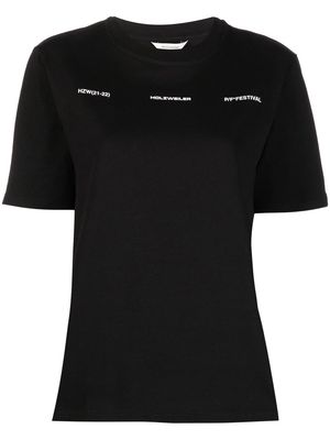 Holzweiler graphic-print short-sleeved T-shirt - Black