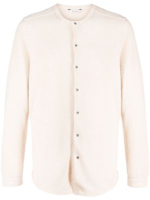 Holzweiler Henley-collar button-down shirt - Neutrals