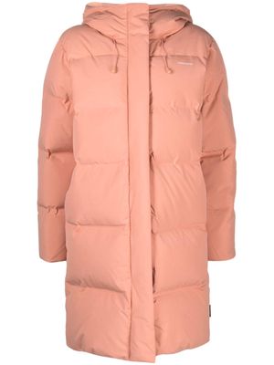 Holzweiler Loen hooded down-filled coat - Pink