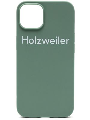 Holzweiler logo-print Iphone 14 case - Green