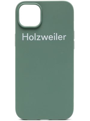 Holzweiler logo-print Iphone 14 Plus case - Green
