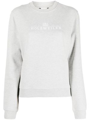 Holzweiler logo-print mélange sweatshirt - Grey