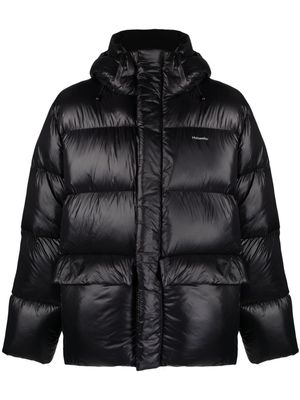 Holzweiler logo-print padded jacket - Black