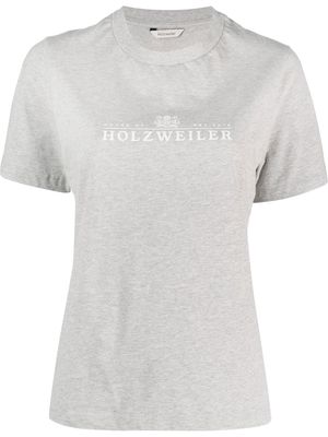 Holzweiler logo-print short-sleeve T-shirt - Grey