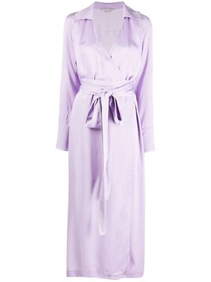 Holzweiler long-sleeve wrap dress - Purple