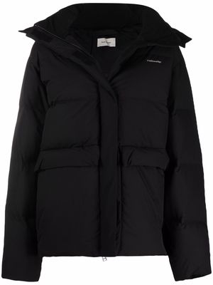 Holzweiler padded zip-up down coat - Black