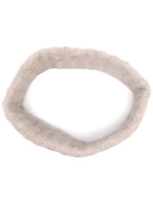 Holzweiler ribbed-knit collar scarf - Neutrals