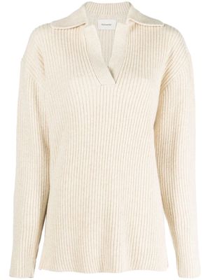 Holzweiler spread-collar knit jumper - Neutrals