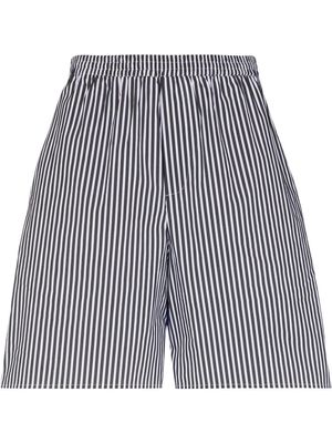 Holzweiler stripe pattern shorts - Black