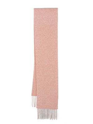 Holzweiler Vinica bouclé fringed-edge scarf - Pink