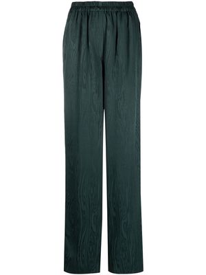 Holzweiler wide-leg abstract-print trousers - Green