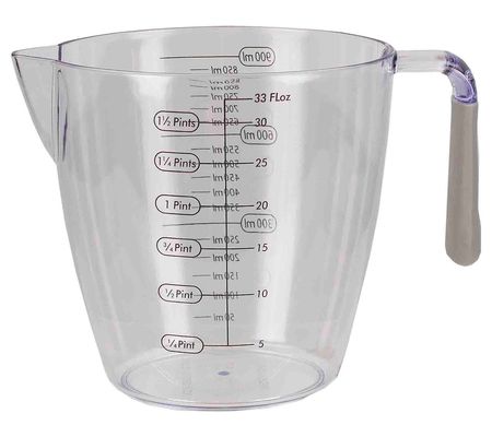 Home Basics 3-Piece Measuring Cups with Rubber Grip Handles