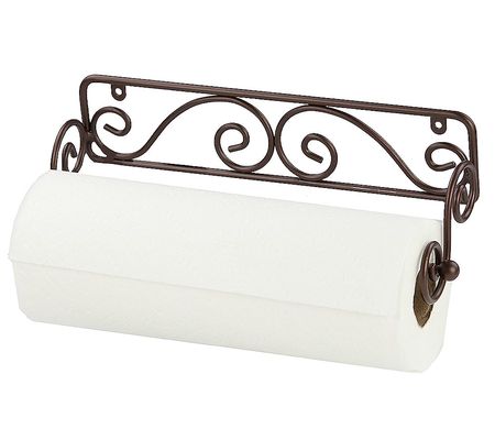 Home Basics Steel Wall-Mounted Paper Towel Holder