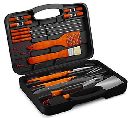 Home-Complete 18-Piece Barbecue Grill Tool Set / Storage Case