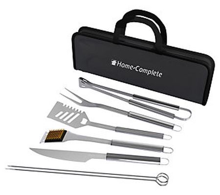 Home Complete 7pc BBQ Stainless Steel Grill Too l Kit