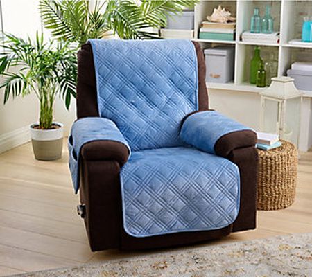 Home Reflections Micromink Pin-Sonic Recliner Furniture Cover