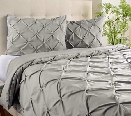 Home Reflections Textured Comforter & Sham Set - Twin