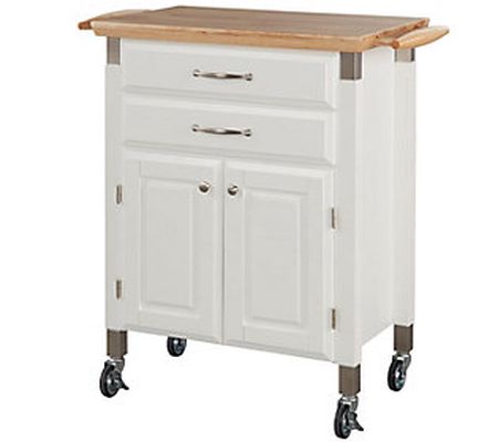 Home Styles Dolly Madison Prep and Serve Kitche n Cart -White