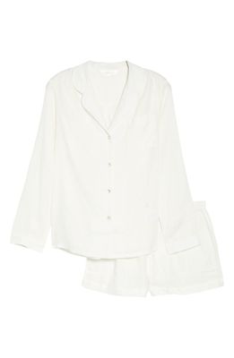 Homebodii Linen Short Pajamas in White