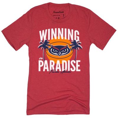 HOMEFIELD Red Florida Atlantic Owls Winning Paradise T-Shirt